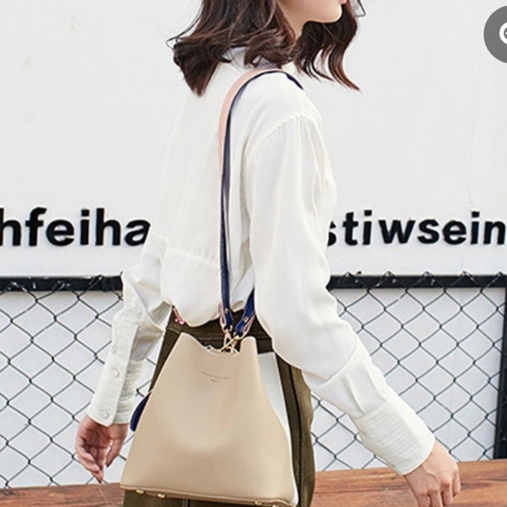 Yellow and White Women Bag - Picture 2 of 14